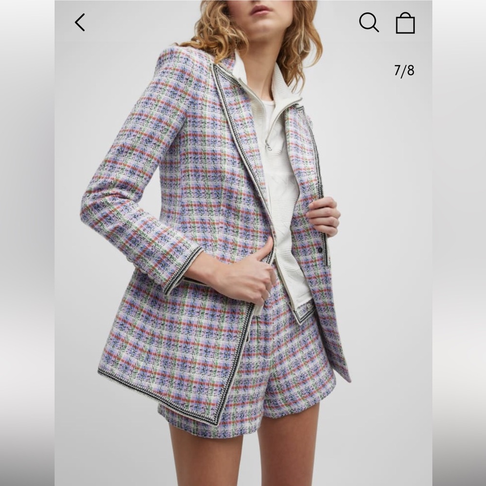 NWT Veronica Beard Etney Tweed Dickey Jacket